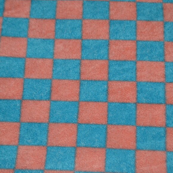 SO Off Shoulder Checkered Crop Top Blue Pink Y2K Preppy Streetwear Y2K Summer- L - Picture 3 of 7